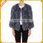 Winter Gneuine Rex Rabbit Fur Jacket Women Coat Fur Trim