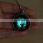 2017 DIY Hand And Moon Glow In The Dark Necklaces Glowing Luminous Night Necklaces Jewelry Wholesale