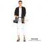 Open Knitwear Side Pockets Acrylic Boyfriend Cardigan Sweater Coat