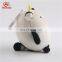 Factory cute plush cow backpack clip toys, custom stuffed cow keychain