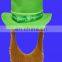 St. Patrick Day Costume Leprechaun Top Hat and Beard Accessory Funny Party Hats