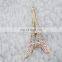 Rhinestone Pairs Pyramid Brooch