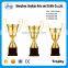 Wholesale Award Football Sports Gold/Silver Metal Trophy Cups