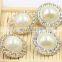 2017 Hot Sale 18mm Round White Pearl Rhinestone Button for Wedding Decoration and Apparel