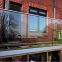Aluminum / Steel U Channel Frameless Glass Railing for Balcony