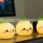 cartoon cute bedside night light, silicone small night light ,7 color change led night light for baby