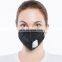 Cool Black Nonwoven Fabric Anti PM2.5 Face Mask for Commuting