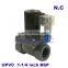 2 way UPVC solenoid valve FKM Seal 1-1/4 inch BSP Orifice 35mm normal close Sea water, sewage weak acid, saline solution valve