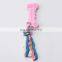 Fresh colorful dog chew ABS ropes toys bone star heart shapes toy for pet biting