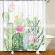 i@home mildew resistant tropical leaves water repellent custom shower curtain printing