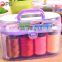 Portable Household Travelling Mini Sewing Kit In Plastic Box