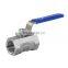 SS304/SS316 1pc Ball Valve Reducing Port Screw Ball Valve BSP NPT Female Ball valve