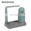 Masthome March Expo Plastic kitchen sink caddy organizer with towel sponge holder Dry Rack and soap dispenser