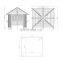 Spa Garden Bar Counter Metal Aluminum Frame Hot Tub Outdoor Spa Gazebo