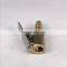 Auto Car Tire Inflator Valve Connector Air Chuck Clip Golden 8mm
