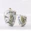 Hot Sale Modern New Chinese Style Green Leaf Ceramic Vase For Dried Flower Arrangement