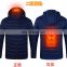 Men's casual Usb Rechargeable Smart Electrical jacket heating and warm custom brand plus size down jacket  bubble coat