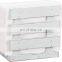 Homeuse Brown or  White Color Wooden Tabletop Napkin Holder Paper Napkin Storage Dispenser 5.5x5.5x3 inches