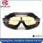 Hot top sale TPU frame yellow lens mirror eye protective dustproof motorcycle goggles