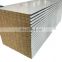 Low Cost High Density Fireproof Heat insulation  Rock wool Sandwich Wall Panel