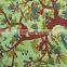 Indian Cotton Table Cloth Green Hand Dyed Tree Of Life Print Dinning Table Cloth Vintage Wall Hanging Throw Bed Sheet Cover TC33