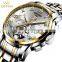 KINYUED J014 Men Fashion Luminous Stainless Steel Mechanical Watches For Men Date Watch