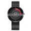 SINOBI Creative Man Watch Unique Design Model Stainless Steel Mesh Band Rotating Dial Quartz Watches Custom Logo Watches  S9703G