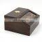 Beveled Glass top display solid wood cigar box cedar wooden humidor cigar humidifier