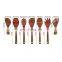 Heat Resistant Non-Stick Pakkawood 7-Piece Kitchen Utensil Set, Slotted Spoon, Spatula, Corner Spoon