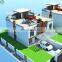 2 Storey Prefab Semi-detached Houses Residential District Planning 3 Bedroom Design Semi-detached Villas in Macedonia