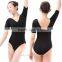 V Front and Back Ballet Leotard Girls Short Sleeve Leotard Gymnastics Leotard