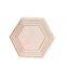 Round wooden five-pointed star rectangular craft ornaments can be customized