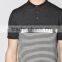 2016 OEM Custom Mens Black Stripe Slim Fit Polo Shirts