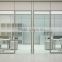 Modern full height glass partition with shutter curtain function office partition wall ( SZ-WSP367)