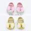 New style Glitter Baby Shoes Flash Gold and sliver Bow Soft Bottom Sneaker Anti-slip Soft Sole Toddler WH-1740