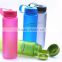 Custom Sports Portable travel plastic water bottle with handle 340ml /350ml