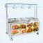 hotel&restaurant food warmer cart/food warmer trolley