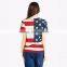 America Design Ready Stock Work Out Style Digital Print Modern Fashion Couple T-shirt