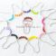 colorful mental shower curtain rings shower curtain hooks/ foot shape iron and stainless steel metal curtain rings