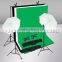 Photo Studio Lighting Kit Black White Green Backdrop Background Stand Set