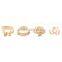 China wholesale high density zinc alloy rhinestone 8 pieces earring ring  jewelry set                        
                                                                                Supplier's Choice
