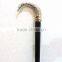 Designer silver fish handle walking stick/Black rose wood walking stick/ wk1135
