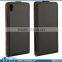 Fancy Cell Phone Case Magnetic PU Leather Vertical Flip Case for Sony Xperia Z4