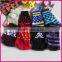 Knitted Halffinger Gloves women and grils stripe printed Gloves