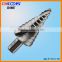 HSS step drill with spiral flute ( TIN coating)--CHTOOLS