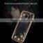 Luxury TPU electroplate frame flowers with rhinestone For samsung galaxy S6
