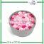 Stand up flexible special shape round box packaging for flowers