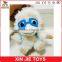 funny white monkey plush keychain toys