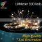 Outdoor 10M Copper wire string fairy lights 33 FT 100 led for Christmas light wedding lamp