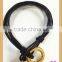 multi strands black genuine leather bracelets with different colors of copper closure for women